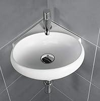 Algopix Similar Product 19 - Small Corner Wall Mount Bathroom Sink