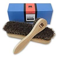 Algopix Similar Product 9 - Premium Horsehair Shoe Shine Brush and