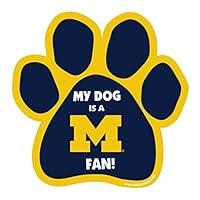 Algopix Similar Product 7 - NCAA Michigan Wolverines Paw Print Car