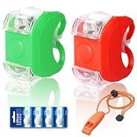 Algopix Similar Product 1 - Botepon Marine Boat Bow Lights Red and