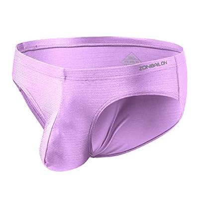 Best Deal for Zonbailon Men's Sexy Bulge Enhancing Briefs Underwear Low