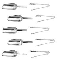 Algopix Similar Product 19 - Xintan Tiger Set of 5 Sweet Tongs 