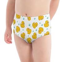 Algopix Similar Product 15 - Cute Yellow Rubber Duck Girls Underwear