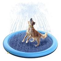 Algopix Similar Product 16 - Peteast Dog Splash Pad 51 AntiSlip