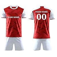 Algopix Similar Product 5 - Personalized Red Soccer Jerseys 