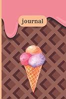 Algopix Similar Product 15 - 6x9 Paperback Journal Cute Ice Cream