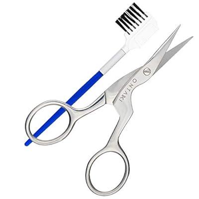 Utopia Care Curved and Rounded Facial Hair Scissors for Men - Mustache,  Nose, Beard, Eyebrows, Eyelashes and Ear Hair Cutting Scissors -  Professional