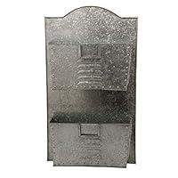 Algopix Similar Product 1 - Benzara Galvanized Metal Two Tier Wall