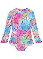 Algopix Similar Product 2 - Baby Girl Swimsuit Ruffle One Piece