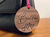 Algopix Similar Product 14 - Bag Tags  Wood Personalized Name Tags