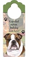 Algopix Similar Product 9 - Bulldog Wood Sign A Spoiled Rotten