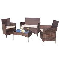 Algopix Similar Product 12 - Homall 4 Pieces Outdoor Patio Furniture
