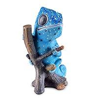 Algopix Similar Product 13 - Solar Garden Decor Chameleon Figurine 
