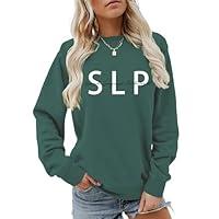 Algopix Similar Product 11 - CREXEMI SLP Sweatshirt Speech Language