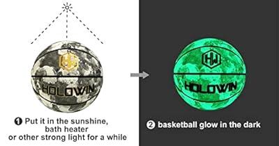 Holographic Luminous Soccer Ball for Night Games Training Glowing in Dark  Light