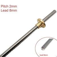 Algopix Similar Product 5 - T8 Lead Screw Dia 8MM Pitch 2mm Lead