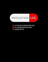 Algopix Similar Product 18 - Daily Medication Log Book Large Print