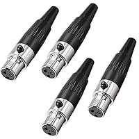 Algopix Similar Product 15 - XMSJSIY 3Pin Mini XLR Connector TA4F