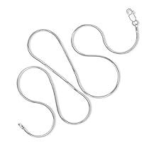 Algopix Similar Product 14 - 925 Sterling Silver 1MM 8 Sided Snake