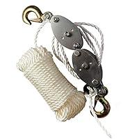 Algopix Similar Product 20 - Katzco Poly Rope Pulley Block and