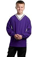 Algopix Similar Product 13 - SportTek Youth Tipped VNeck Raglan