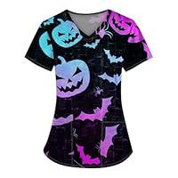 Algopix Similar Product 3 - Halloween Themed Scrubs for Women