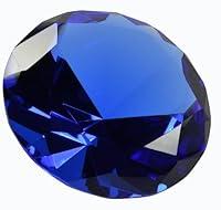 Algopix Similar Product 4 - Blue Crystal Glass Diamond Paperweight