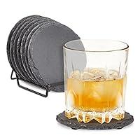 Algopix Similar Product 17 - Set of 8 Drink Coaster Set with Holder