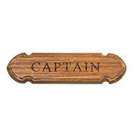 Algopix Similar Product 3 - Whitecap 62670 Teak Captain Name Plate
