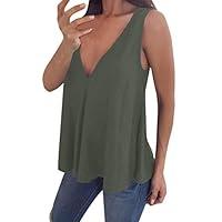Algopix Similar Product 19 - Rishine Womens V Neck Cami Tank Top