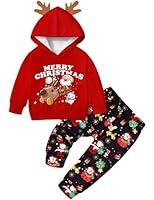 Algopix Similar Product 1 - Aulyffo Toddler Girl Christmas Outfit