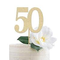 Algopix Similar Product 4 - Attractive Gold Glitter 50th Cake
