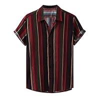 Algopix Similar Product 4 - Mens Hawaiian Short Sleeve Shirt Aloha