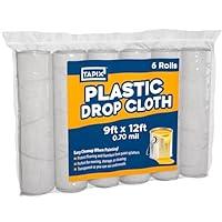 Algopix Similar Product 13 - Painters Plastic Drop Cloth 6 Pack
