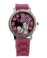 Algopix Similar Product 8 - Minnie Watch with Rhinestones  Ribbed