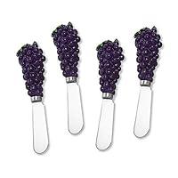 Algopix Similar Product 7 - Mr Spreader 4Piece Purple Grapes Hand