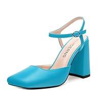 Algopix Similar Product 20 - WAYDERNS Lake Blue Slingback Heels for