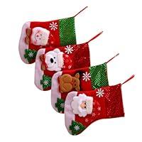 Algopix Similar Product 6 - TIDTALEO 4pcs Christmas Socks Stockings