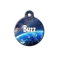 Algopix Similar Product 9 - Space dog tag Galaxy pet tag Stars