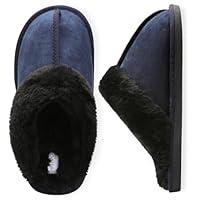 Algopix Similar Product 2 - Besroad Mens Furry House Slippers Warm