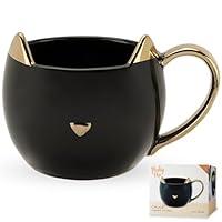 Algopix Similar Product 1 - Pinky Up Chloe Black Cat Ceramic Coffee