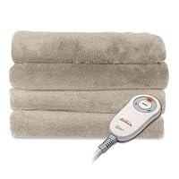 Algopix Similar Product 11 - Sunbeam Micro Plush Heated Throw
