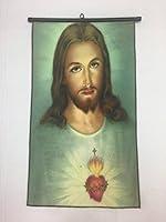 Algopix Similar Product 17 - Wall hanging Tapestry Jesus 15'' X 27 ''