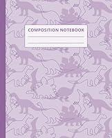 Algopix Similar Product 7 - Purple Dinosaur Composition Notebook