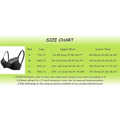 Best Deal for Womens Underwire Bra Lace Floral Bra Unlined
