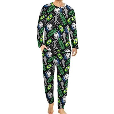 LAPASA Men's 100% Cotton Flannel Pajama Set Pyjamas Top & Bottom