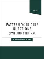 Algopix Similar Product 1 - Pattern Voir Dire Questions Civil and