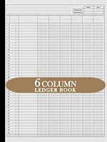 Algopix Similar Product 7 - 6 Column Ledger Book Six Columnar