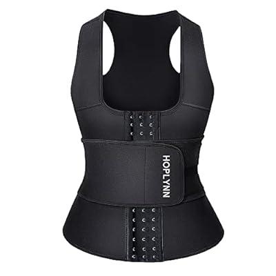 Fashion Neoprene Sauna Waist Trainer Corset Sweat Belt For Women Weight  Loss Compression Trimmer Workout Fitness（Gray)