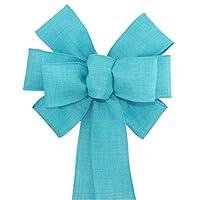 Algopix Similar Product 12 - Turquoise Rustic Wreath Bow  Spring